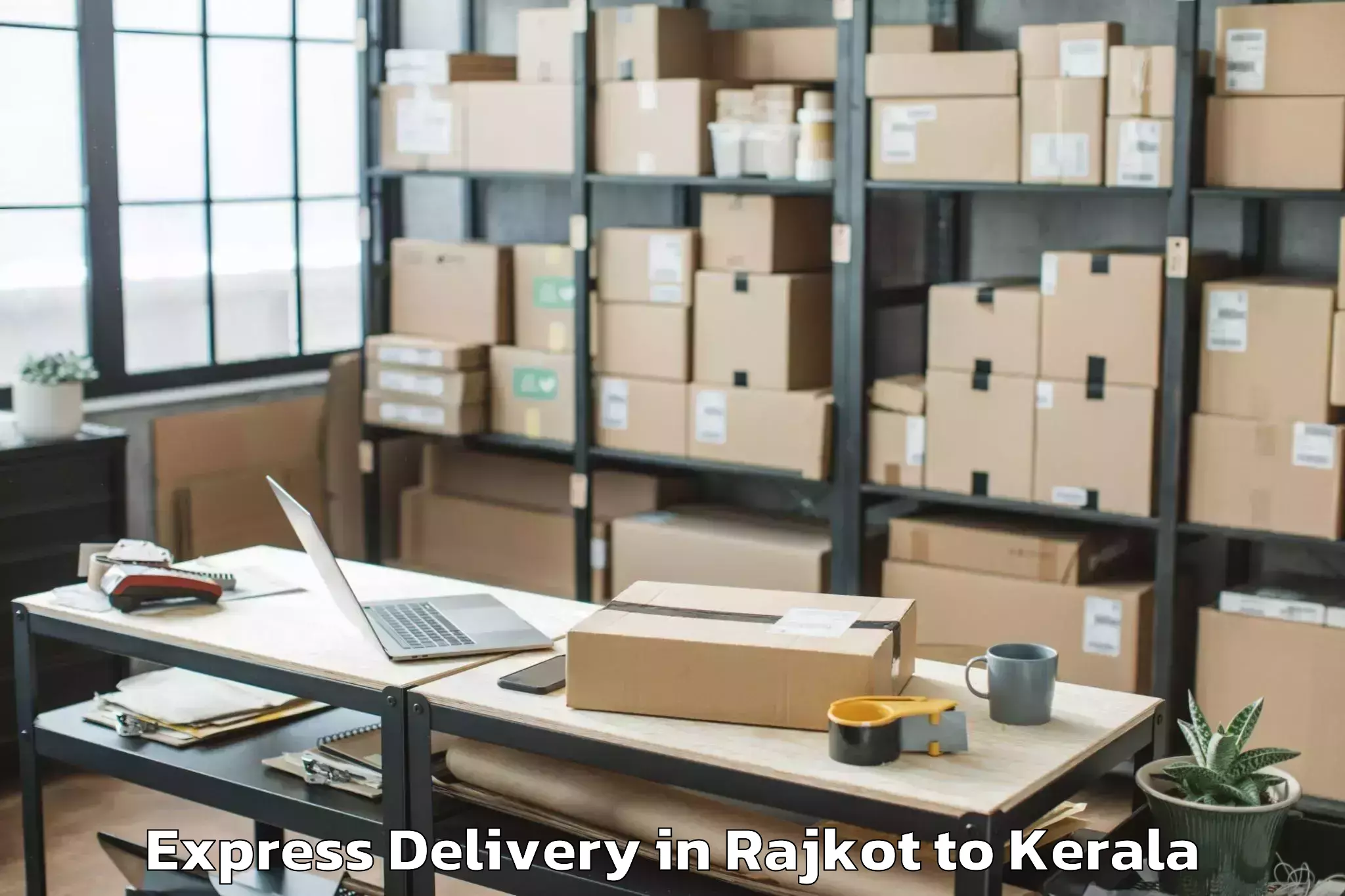 Book Your Rajkot to Manjeri Express Delivery Today